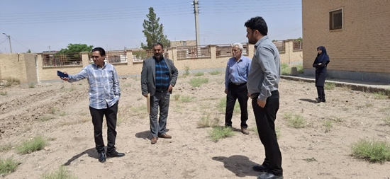 جانمایی زمین خانه بهداشت روستای بسطاق با حضور نماینده خیرین